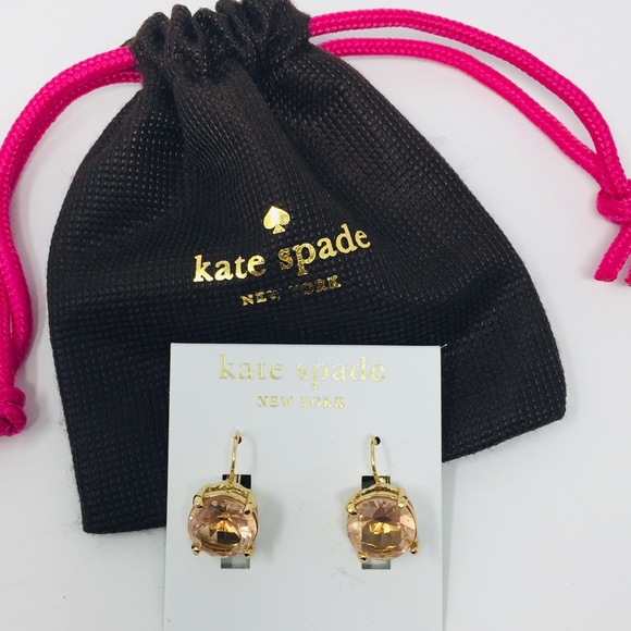 kate spade Jewelry - Kate Spade 14k gold filled Crystal Earrings